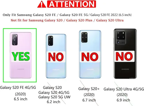 Vista 2 de para Galaxy S20 FE 5g Funda, Protección Completa de 3 Capas Resistente a Golpes, Anti-caída y Anti-polvo, Cubierta Rígida de Alto Impacto