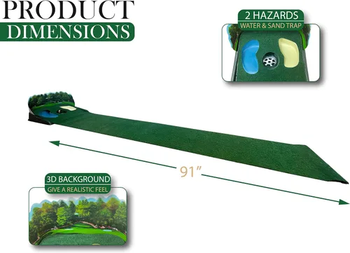 Vista 2 de Club Champ Alfombrilla de putt n' Hazard eléctrica de gran