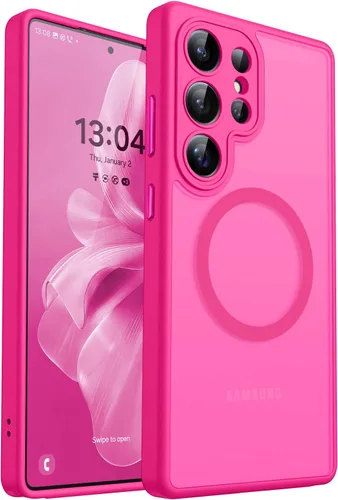 Vista 47 de CANSHN Funda diseñada para Samsung Galaxy A16-5G [protección completa de la cámara] [compatible con Magsafe] funda protectora trasera translúcida