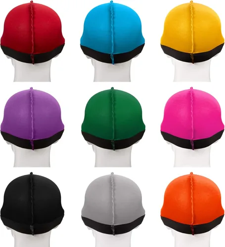 Vista 6 de SATINIOR 9 piezas de gorras de ondas sedosas para hombre, con banda elástica, gorras onduladas sedosas, estilo 2