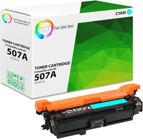 Vista 13 de TCT Paquete de 4 cartuchos de tóner 507A – Reemplazo compatible para HP 507A CE400A CE401A CE402A CE403A funciona con impresoras HP LaserJet