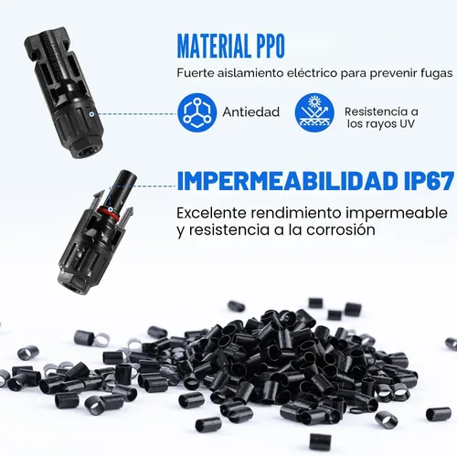 Vista 3 de Kit de herramientas de crimpado solar ECO-WORTHY 13 piezas - un crimpador, 10 pares de conectores solares, 2 pares de llaves de conector solar