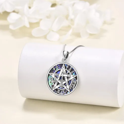 Vista 3 de CUPENDA Collar de plata de ley con colgante de zorroserpienteunicorniobúho en la lunaconejocaballo, joyería de regalo para mujeres, mamá, hermana