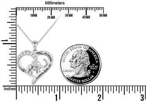Vista 6 de FLYOW Collar de elefante, collar de gato, conejo, ne&herradura, collar de Jay azul, collar de plata de ley, collares de animales para mujer