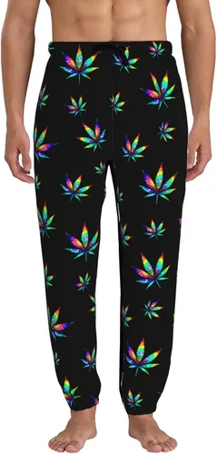 Vista 3 de Pantalones deportivos para hombre con bolsillos, teñido anudado, pantalones deportivos de dinosaurio para correr, entrenamiento, trotar