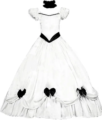 Vista 9 de HS-LK Disfraz de la Bella del Sur para mujer, vestido de baile rococó, vestido gótico victoriano