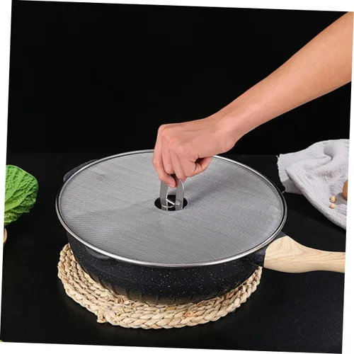 Vista 9 de 3pcs Stainless Steel Grease Screen for Frying Pans and Pots
