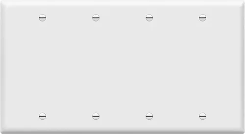 Vista 16 de ENERLITES - Placa de pared para ocultar dispositivos, acabado brillante, tamaño estándar 1 gancho 4.50 x 2.76 pulgadas, termoplástico de Negro