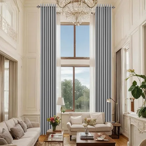 Vista 72 de Cortinas opacas para dormitorio, con aislamiento térmico y bloqueo de luz, para oscurecer la habitación, cortinas con ojales sólidos para ventana
