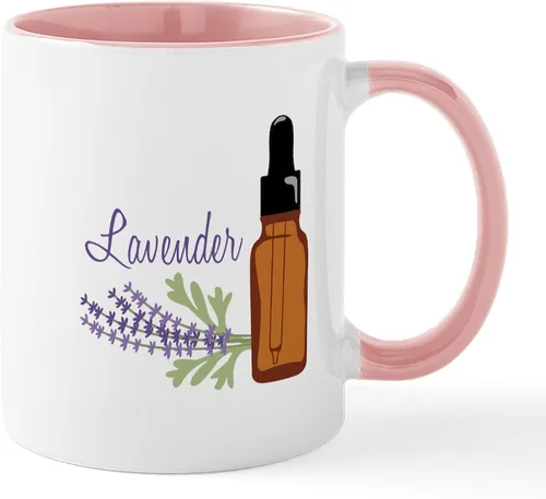 Vista 31 de CafePress Tazas de flores de lavanda 11 oz (11.0 fl oz) Taza de café de cerámica Blanco