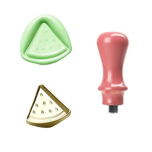 Vista 14 de Kit de sellado de cera con diseño de fresa en relieve, cabeza de sello de cera, mango de madera para tarjetas, sobres, decoración