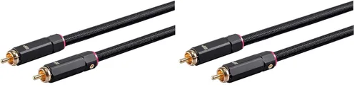 Vista 7 de Monoprice Onix Series - Cable coaxial digital para audio/video RCA para subwoofer (75 ohm, calificación CL2, RG-6/U), 91.50 cm, Negro