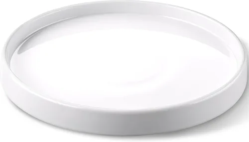 Vista 11 de Platillo de cerámica para plantas de 12.5 pulgadas, 1 unidad, color blanco