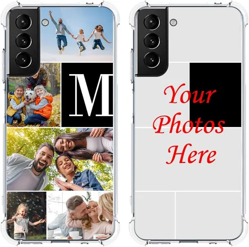 Vista 16 de Funda de teléfono personalizada para Samsung Galaxy S21 [no compatible con S21 Ultra], funda de TPU suave con parachoques ultradelgada, collage