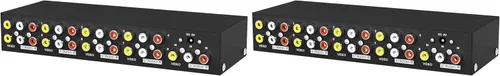 Vista 8 de MT-VIKI Distribución de audio de video compuesto de 4 vías y 3 RCA (1 en 4 salidas)