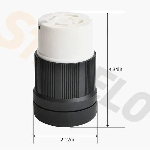 Vista 6 de STARELO 30Amp,Locking Plug/ Connector for Generator Set,NEMA L14-30P & L14-30C,125/250V 3 Pole 4 Wire Grounding Electrical Replacement Industrial