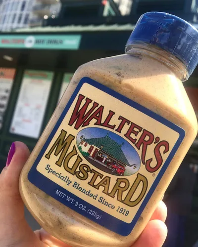 Vista 7 de Walter's Mustard, 9 onzas (paquete de 2) – Famoso en el mundo, especialmente mezclado desde 1919, todo natural, sin aditivos, una mezcla secreta