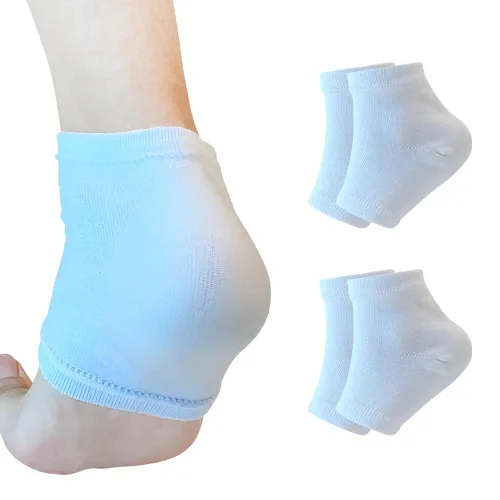 Vista 12 de Calcetines hidratantes de talón de gel para reparar el talón seco y agrietado, suaviza, calma y revitaliza tus pies, para hombres y mujeres