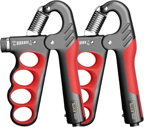 Vista 6 de Grip Strength Trainer, 5-100KG (11-220 LB) Adjustable Resistance Forearm Hand Gripper Strengthener with Counter, Hand Wrist Exercise Workout