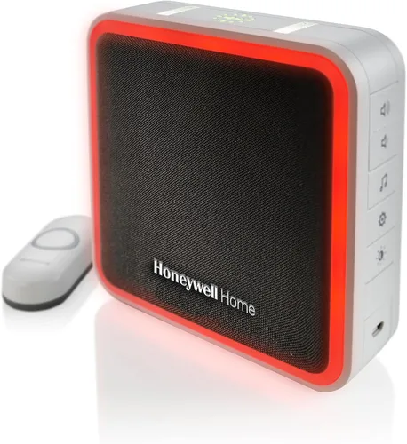 Vista 2 de Honeywell Home RDWL917AX2000/E Timbre inalámbrico portátil y botón de empuje - Serie 9, Azul, Gris