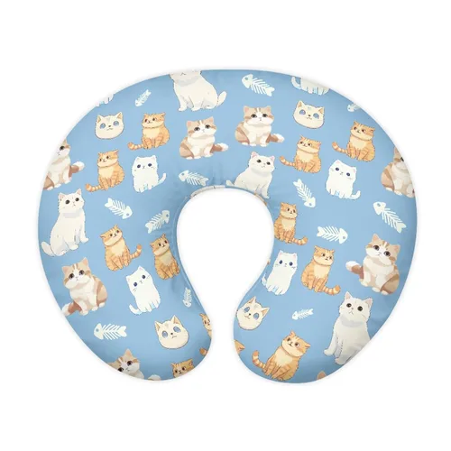 Vista 18 de Forchrinse Bee Daisy - Funda de almohada de lactancia elástica para bebé, fundas de lactancia extraíbles para almohada de lactancia, bonita funda