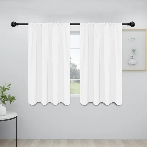 Vista 122 de Easy-Going - Cortinas opacas con bolsillo para varilla para dormitorio, cortinas de ventana para oscurecer la habitación para sala de estar
