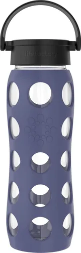 Vista 8 de Lifefactory Botella de agua de vidrio sin BPA de 12 onzas con tapa clásica y funda protectora de silicona, Marigold Caléndula
