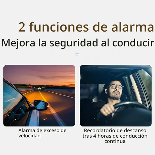 Vista 5 de Pantalla de visualización frontal de coche Digital GPS Navegación Velocímetro GPS Sistema Dual Pantalla de visualización