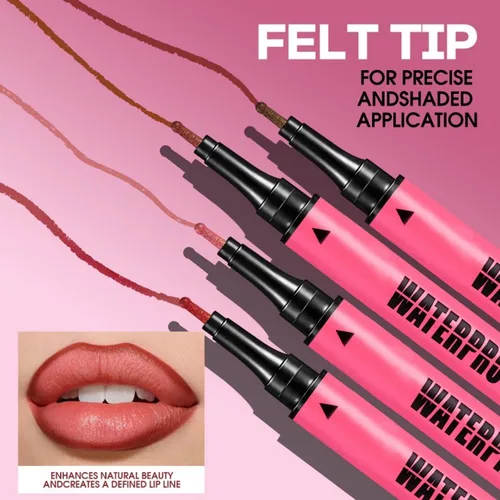 Vista 8 de Lápiz labial mate de larga duración para maquillaje de mujer 02
