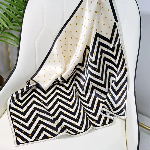Vista 5 de Bufandas 100% de seda de mora para mujer, ligeras, cuadrada, de satén, para dormir, 21 x 21pulgadas