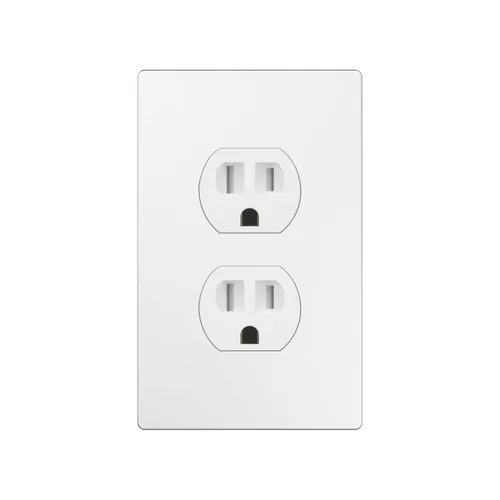 Vista 9 de ENERLITES Receptáculo dúplex, tomas de pared eléctricas resistentes a manipulaciones, grado comercial, 15A 125V, autoconectado, 2 polos, 3 cables
