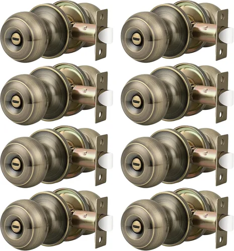Vista 29 de Probrico 609-ORB-BK - Perilla para puerta de baño, interior, sin llave, color bronce aceitado. Bronce frotado con aceite