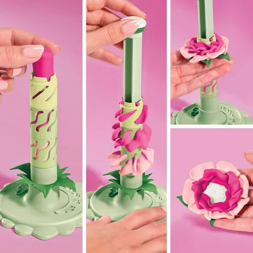 Vista 3 de Play-Doh Kit para hacer ramo de flores Blooms Blush