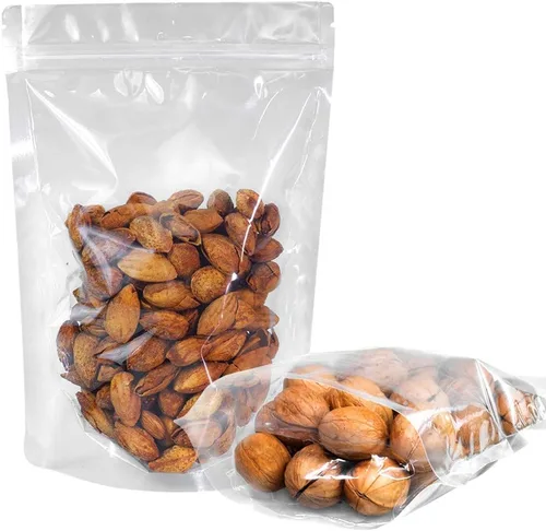 Vista 11 de SixWe Paquete de 100 bolsas reutilizables de polietileno transparente (PE), autoadhesivas, para almacenamiento de alimentos, 3.6 x 5.5 + 2.4