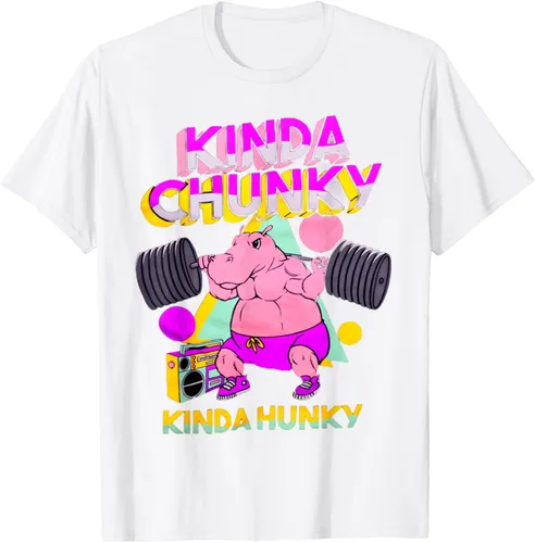 Vista 91 de Kinda Chunky Kinda Hunky, camiseta de gimnasio para culturismo, Negro