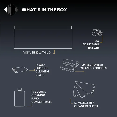 Vista 11 de Kit de Limpieza de Discos de Vinilo Big Fudge para Discos de Vinilo - Incluye Máquina de Limpieza y Solución de Cuidado de Limpieza de Discos