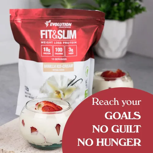 Vista 4 de Evolution Advance Nutrition Fit & Slim Blend, 2 libras + bandas de resistencia para ejercicio en el hogar, proteína de suero en polvo alimentada