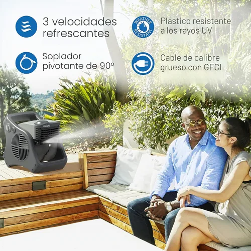 Vista 4 de Ventilador y vaporizador Lasko 7050 Misto al aire libre