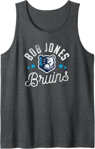 Vista 3 de Bob Jones University Bruins Logo Tank Top, Negro