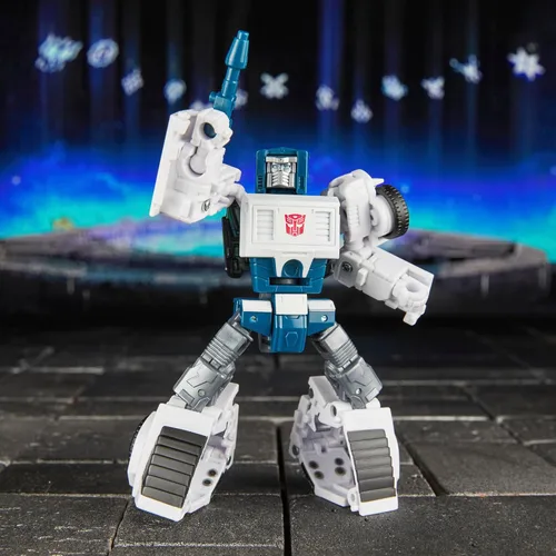 Vista 5 de Transformers Age of the Primes Autobot Tailgate, Deluxe Class 5.25 pulgadas, figura de acción de conversión de robot, juguetes robot para mayores