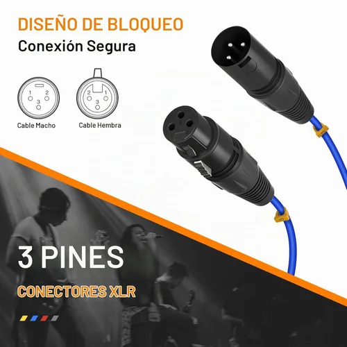 Vista 5 de Phenyx Pro PCBL-4IN1-3-V2 Cable de serpiente para micrófono XLR de 4 canales y 3 pies