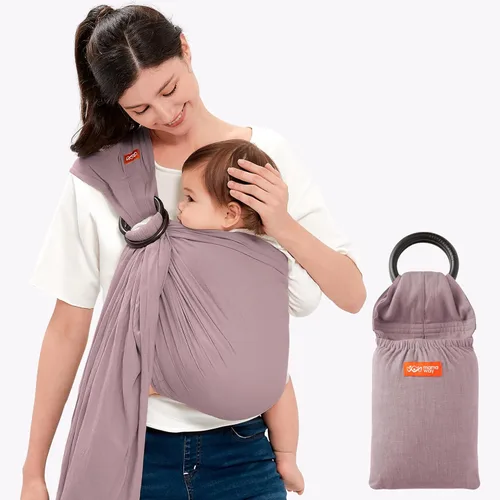 Vista 12 de Mamaway Portabebés para recién nacidos y niños pequeños (soporta hasta 165 libras), certificado IHDI, hecho de rayón y lino, suave y transpirable