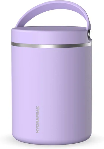 Vista 17 de Hydrapeak Tarro de alimentos aislado al vacío de acero inoxidable de 18 onzas para alimentos calientes y alimentos fríos, tarro de sopa a prueba