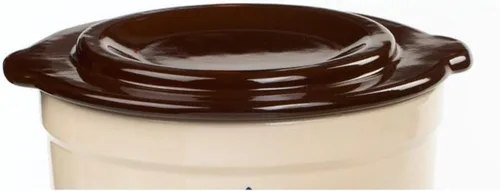 Vista 2 de Ohio Stoneware Cubierta para vasija de 3 galones, mediano, marrón