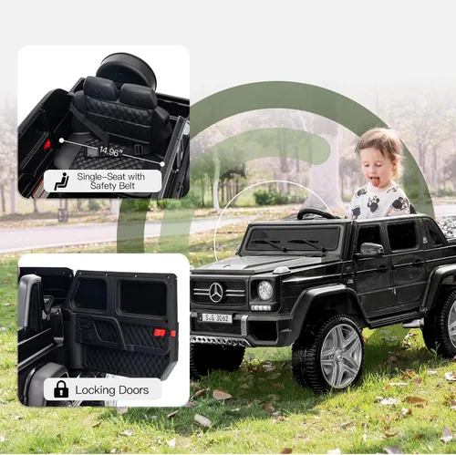 Vista 6 de Mercedes-Benz G650 - Coche eléctrico de 12 V para niños Negro