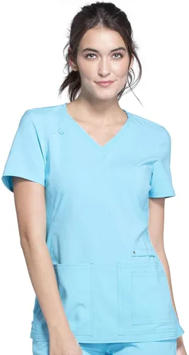 Vista 11 de Cherokee Top médico médico Iflex con cuello en V Panel Top CK605 Negro