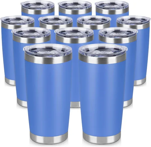 Vista 22 de Vaso Térmico de 20 oz de Acero Inoxidable Vasos Térmicos a Granel con Tapa Aislamiento de Doble Pared Tazas de Café Térmicas para Bebidas Calientes