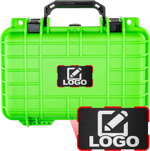 Vista 11 de Eylar Caja rígida para equipo de protección y cámara con placa de logotipo personalizada, caja seca impermeable con espuma de 11.6 pulgadas, 8.3