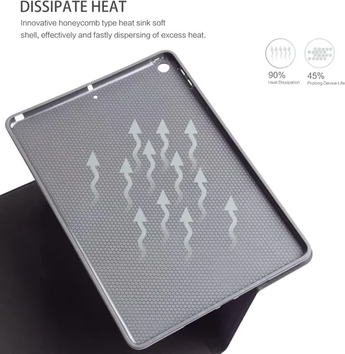 Vista 5 de Funda para iPad de 9ª/8ª/7ª generación 2021/2020/2019 iPad de 10.2 pulgadas, también compatible con iPad Air de 3ª generación 2019/iPad Pro de 10.5