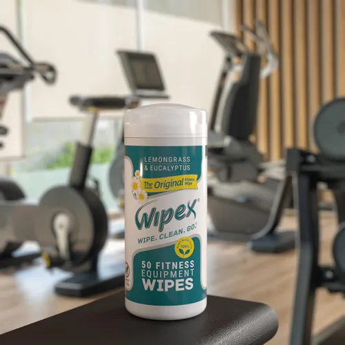Vista 9 de Wipex Toallitas para equipos de fitness, verificado por EWG, 50 unidades, toallitas naturales originales para gimnasio, para equipos de gimnasio